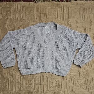 ⚜️Sadie & Sage Light Gray Cardigan Sweater